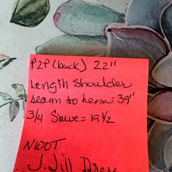 NWOT J JILL RUST MIDI DRESS SIZE LARGE - Picture 8 of 8